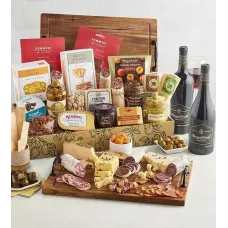 Ultimate Epicurean Charcuterie and Cheese Collection with Wine
