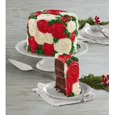 Holiday Rose Chocolate Cake