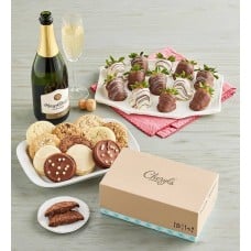 Cheryls Cookies, Gourmet Drizzled Strawberries, and Wine (Cheryl’s Cookies, Gourmet Drizzled Strawberries, and Rose)