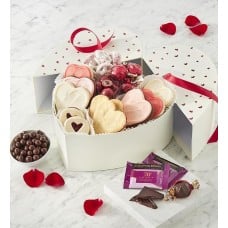 Heart-Shaped Gift Box of Treats