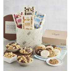 Moose Munch Premium Popcorn Classic Tin with Cheryl's Cookies