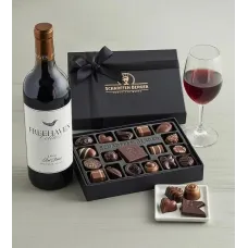 Scharffen Berger Chocolatier's Collection - 20 Piece with Freehaven Cellars Red Wine Blend