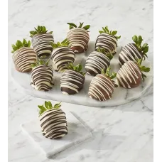 Harry & David Belgian Chocolate Hand-Dipped Strawberries Medley - 12 Count