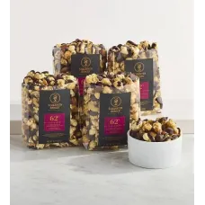 Moose Munch Premium Popcorn with Raspberry Truffles and Scharffen Berger Chocolate - 4-Pack
