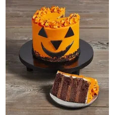 Jack-o'-Lantern Chocolate Cake