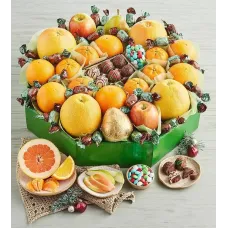 Deluxe Holiday Fruit Wreath