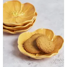 Flower Appetizer Plates - Set of 4