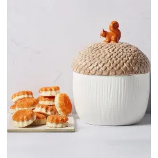 Acorn Cookie Jar with Cookies