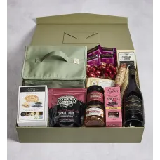 Premium Sweet and Savory Gift Box with Wine