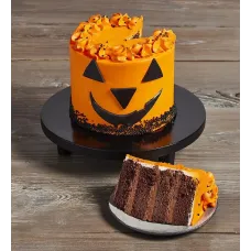 Jack-o'-Lantern Chocolate Cake