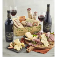 Charcuterie and Cheese Assortment with Reserve Red Wine Duo