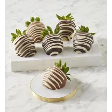 Belgian Chocolate Hand-Dipped Strawberries Medley - 6 Count