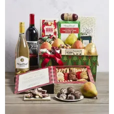 Supreme Christmas Gift Basket with Wine
