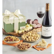 Snack Lovers Gift Box with Wine