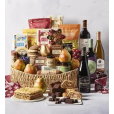 Supreme Hearthside Gift Basket with Wine