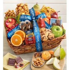 Feel Better Fruit & Sweets Gift Basket