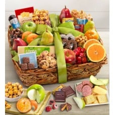 Distinctive Fruit & Sweets Gift Basket Deluxe