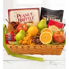 Kosher Fruit & Sweets Gift Basket (Kosher Fruit & Sweets Gift Basket - Deluxe)