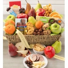 With Sympathy Fruit & Sweets Gift Basket Grande (With Sympathy Fruit & Sweets Gift Basket Grande)