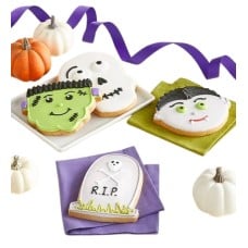 Happy Halloween Artisan Iced Cookies (Tricker-Treater Artisan Iced Cookie 4ct Bundle)