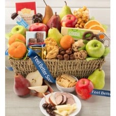 Feel Better Fruit & Sweets Gift Basket Grande