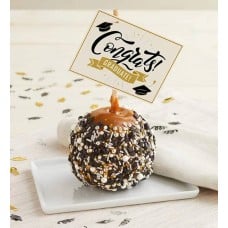 Congrats! Graduate Caramel Apple with Candies