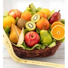 Wishing You Peace Sympathy Fruit Basket (Wishing You Peace Sympathy Fruit Basket-Large)