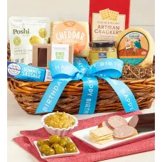 Birthday Epicurean Meat & Cheese Gift Basket