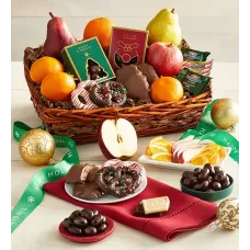Yuletide Cheer Holiday Fruit & Sweets Basket