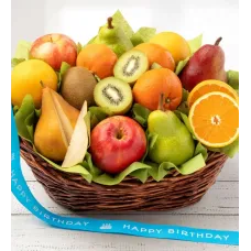 Happy Birthday Premier Orchard Fruit Gift Basket