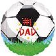 #1 Dad Football Helium Balloon (1 Balloon)