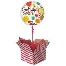 Cheery Flowers Get Well Balloon