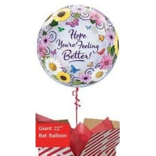 Large Feel Better Butterfly Garden Balloon