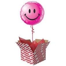 Smiley Face Balloon - Wild Berry