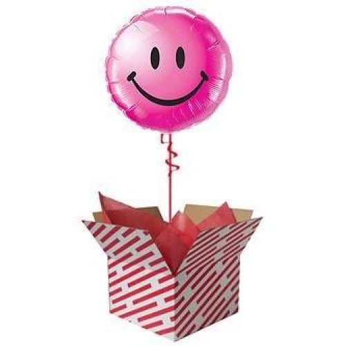 Smiley Face Balloon - Wild Berry