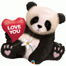 Big! Giant Panda Bear Love Mylar Balloon 34