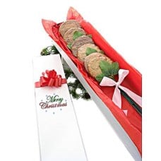 Merry Christmas Gluten Free Cookie Long Stem (1/2 Dozen)