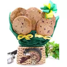 Fishing Basket Gluten Free Cookie Bouquet (1/2 Dozen)