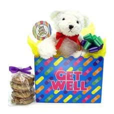 Get Well Teddy Bear Gluten Free Cookie Bouquet (1/2 Dozen)