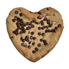 Valentine's Day Gluten Free Chocolate Chip Heart Shaped Cookie Cake (6"(1 lbs))