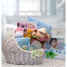Baby Boy Bassinet Gift Basket