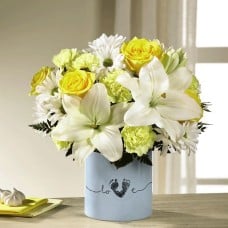Tiny Miracle Baby Boy Bouquet (Medium)