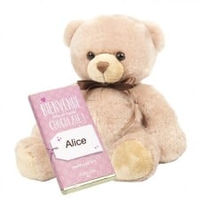 Teddy Bear And Girl Birth Tablet