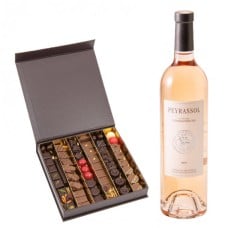 CHOCOLATES AND ROSÉ WINE FROM PROVENCE (NUMBER OF CHOCOLATES(25))