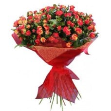 Bouquet of 35 Red Spray Roses