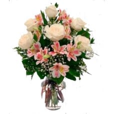 Rose and alstroemeria bouquet