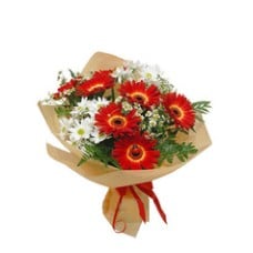 "Red and white dream bouquet"