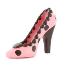 Slipper pink with a ribbon