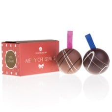 2 chocolate baubles - milk and dessert