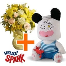 Hello Spank 30cm Lifeguard + Flowers (Classic Composition)